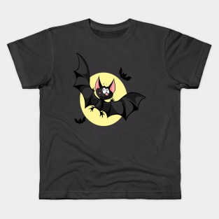 Funny face bat Kids T-Shirt